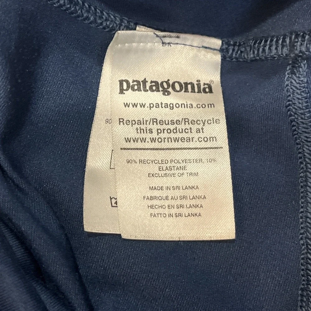 Patagonia Lightweight Women's Capri Leggings Pack Out 2 pockets‎ Navy Sz Small